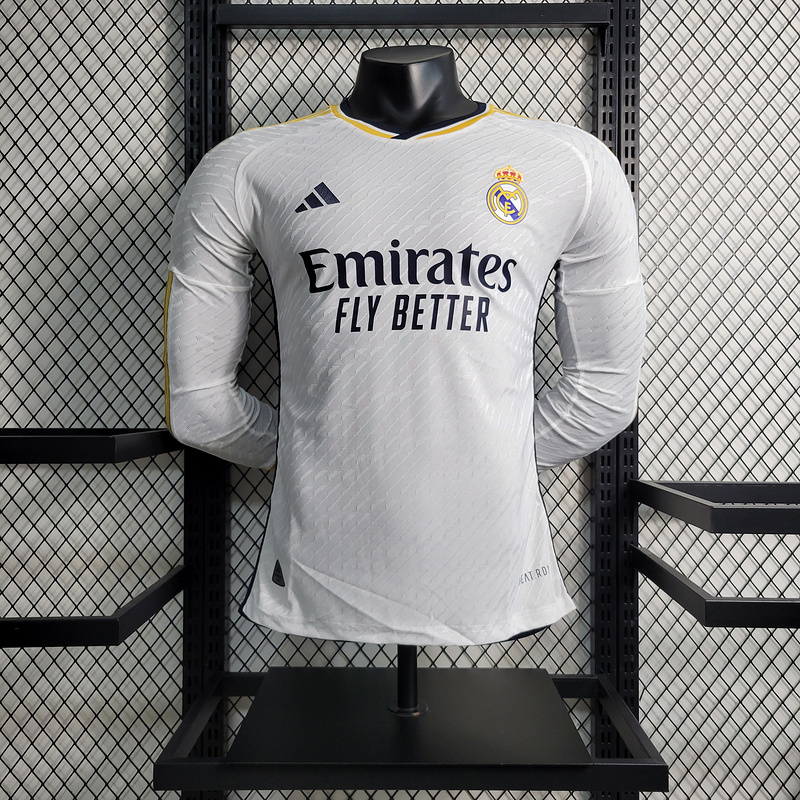 2023-24 Players Real Madrid's home long-sleeved  VALVERDE MODRIC VINI JR. BELLINGHAM CARVAJAL Football jersey