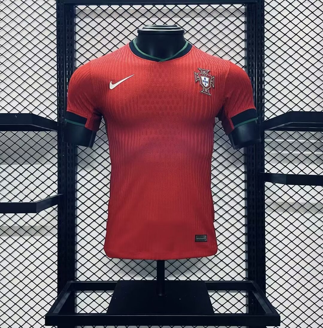 Portugal 2024-25 Euro Home Jersey Player Version RONALDO BERNARDO G. RAMOS B.FERNANDES PEPE R. LEÃO Football jersey