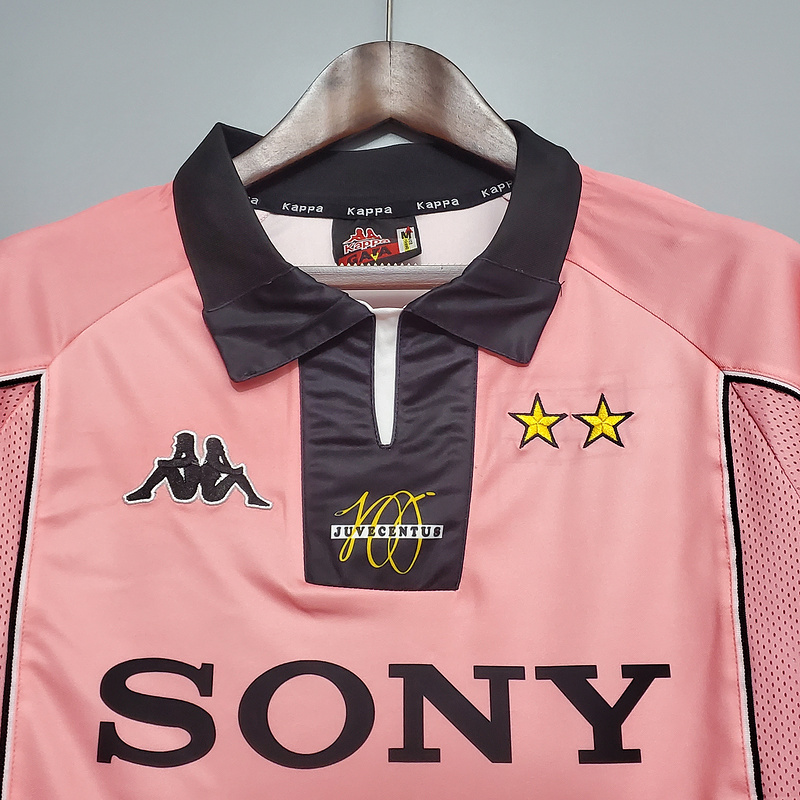 Retro 1997-98 Juventus Long sleeve away ZIDANE DEL PIERO CONTE INZAGHI  Football jersey retro