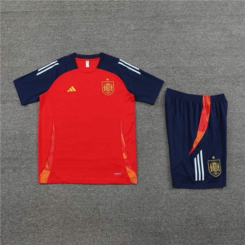 2024-25 Spain Short-sleeved training clothese