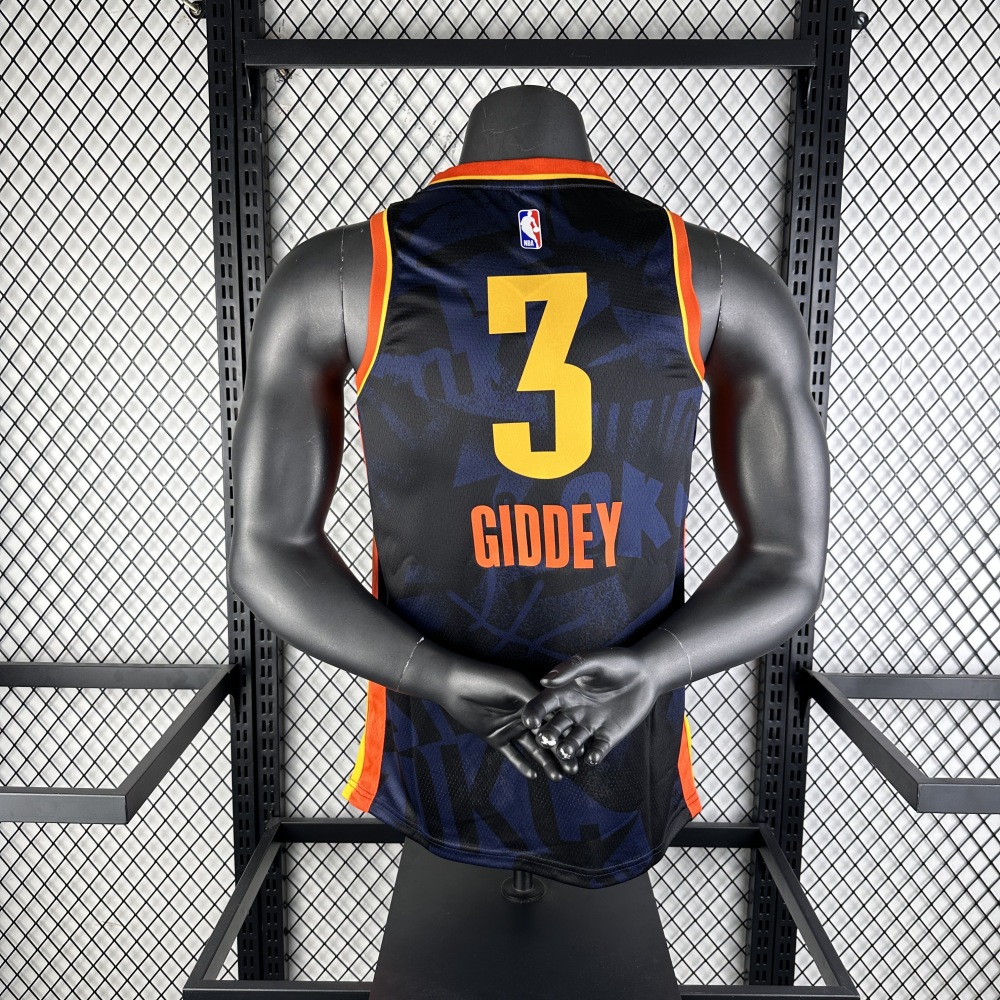 24 Season Oklahoma City Thunder City Edition 3 GIDDEY