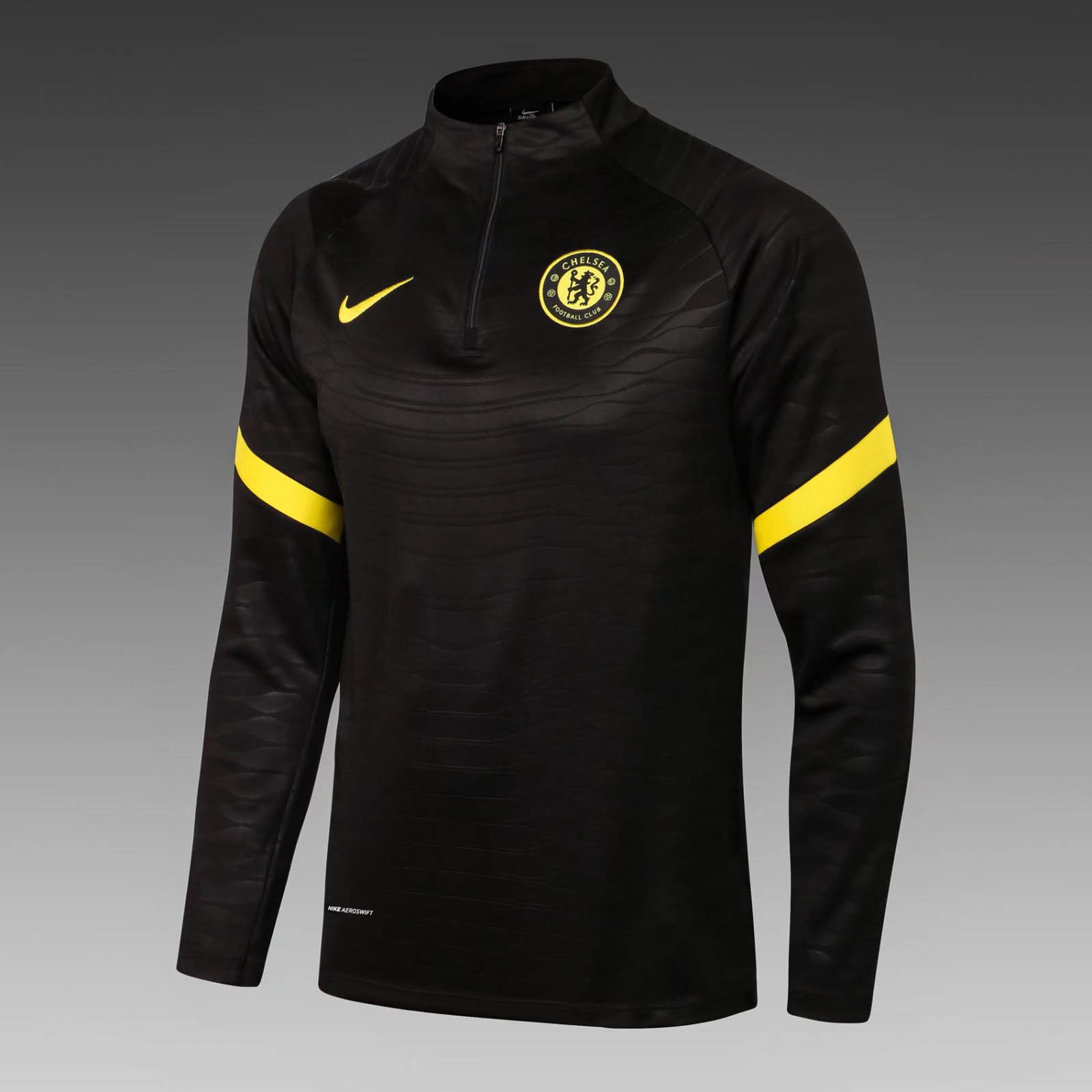 2021/2022 Chelsea Half-Pull Training Suit Black Football Shirt 1:1 Thai Quality Set