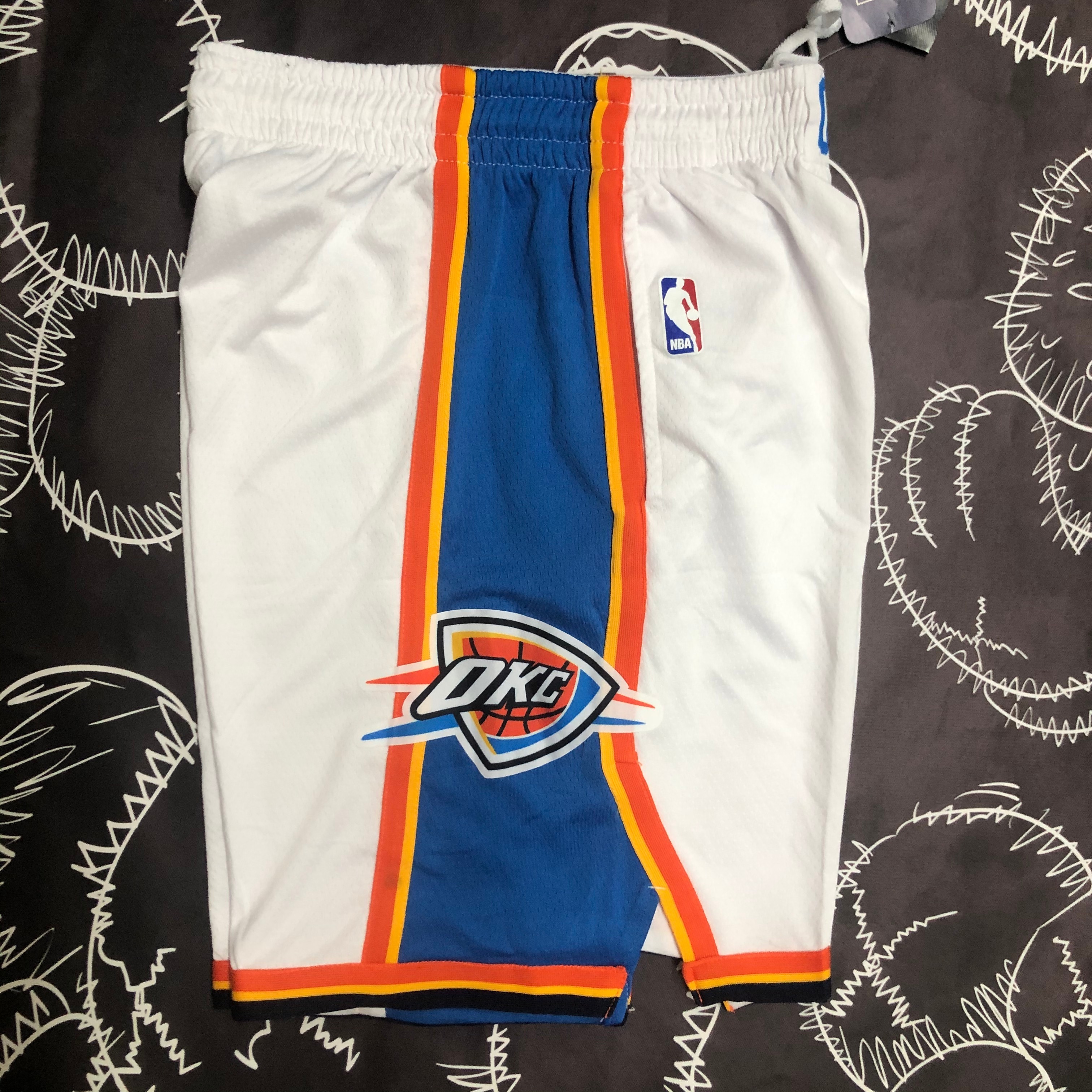 Oklahoma City Thunder white shorts
