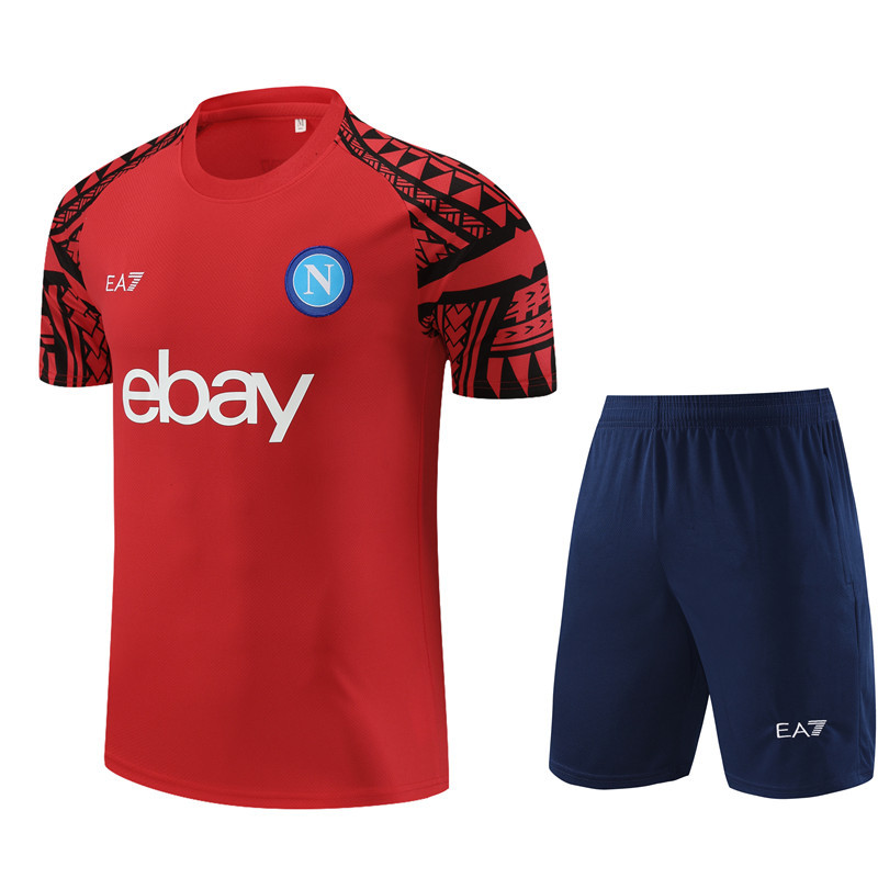 23-24-Short Sleeve Training Jersey Naples Red