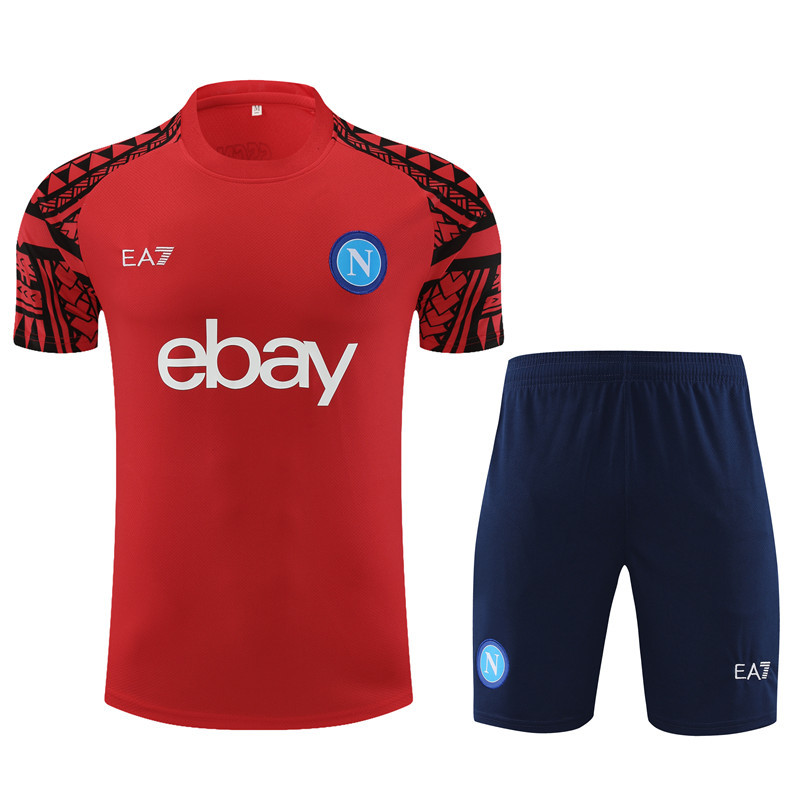 23-24-Short Sleeve Training Jersey Naples Red