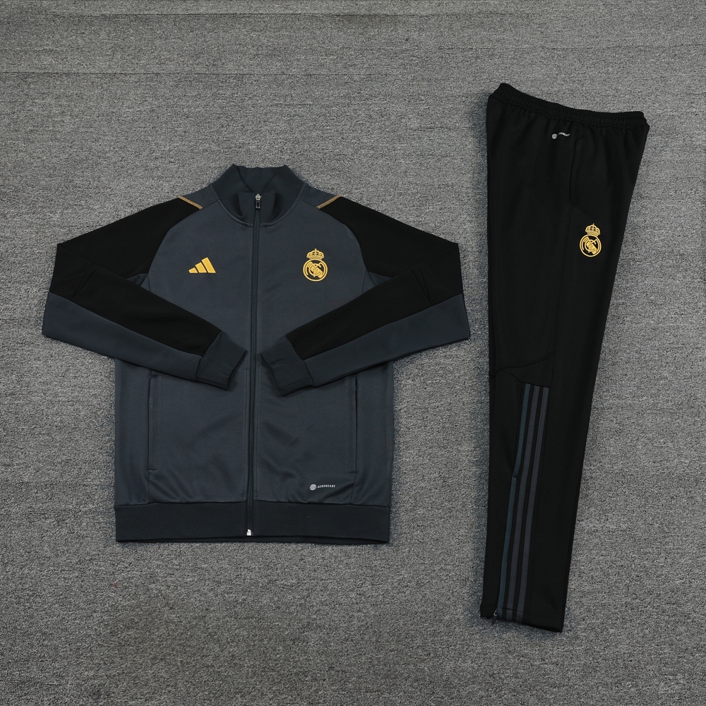 23-24 Real Madrid 05 dark gray jacket suit-