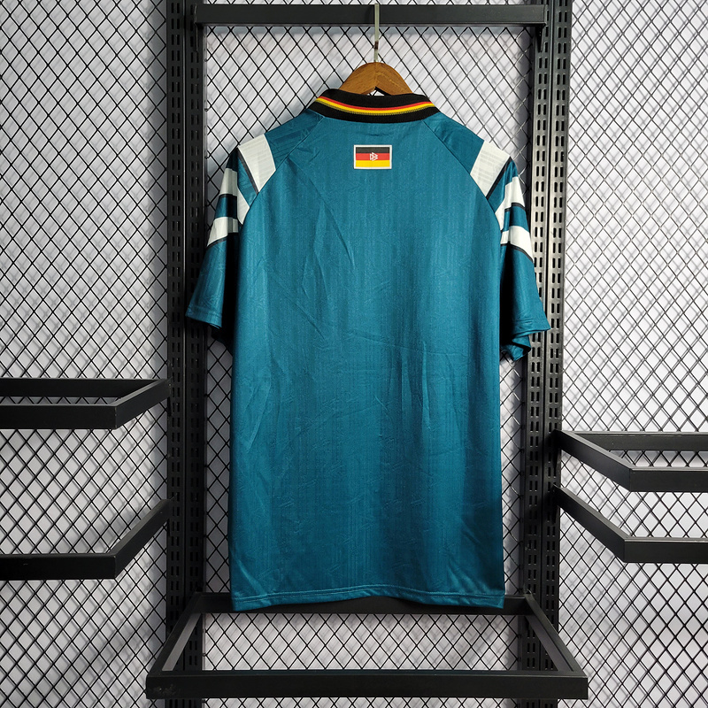 Retro 1996 Germany away MOLLER #7 Klinsmann #18 KUNTZ #11 Football jersey retro