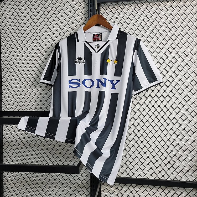Retro 1995-97 Juventus Home Del Piero Lombardo Vialli Conte Di Livio ZIDANE Football jersey retro