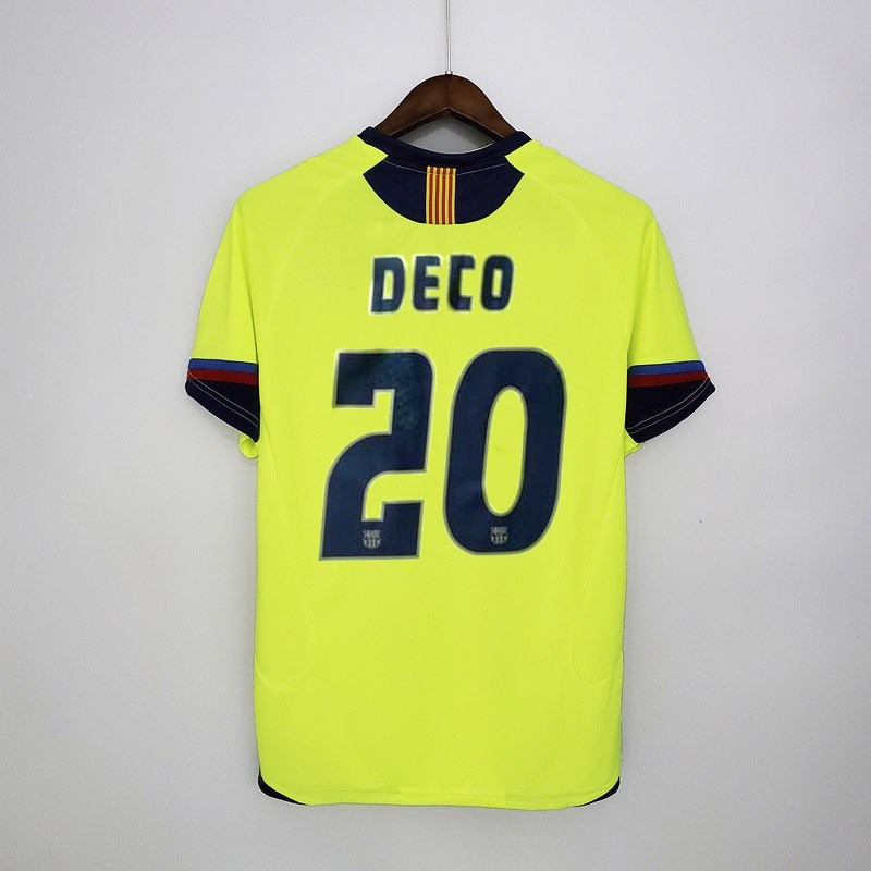 Retro FC Barcelona 2005-06 away XAVI MESSI RONALDINHO Football jersey retro