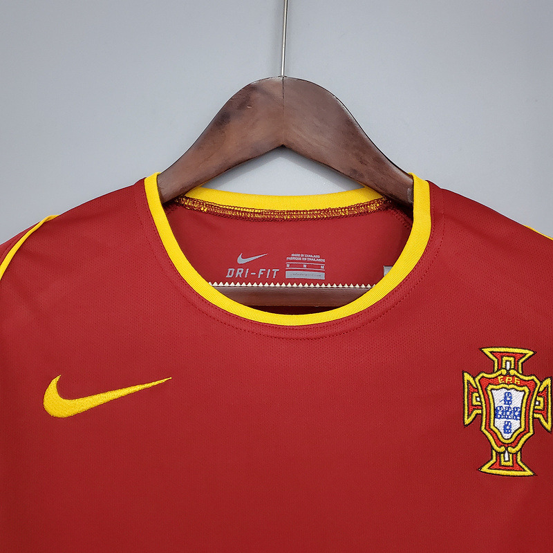 Retro Portugal 2002 home FIGO F.COUTO C.RONALDO RUI COSTA Football jersey retro