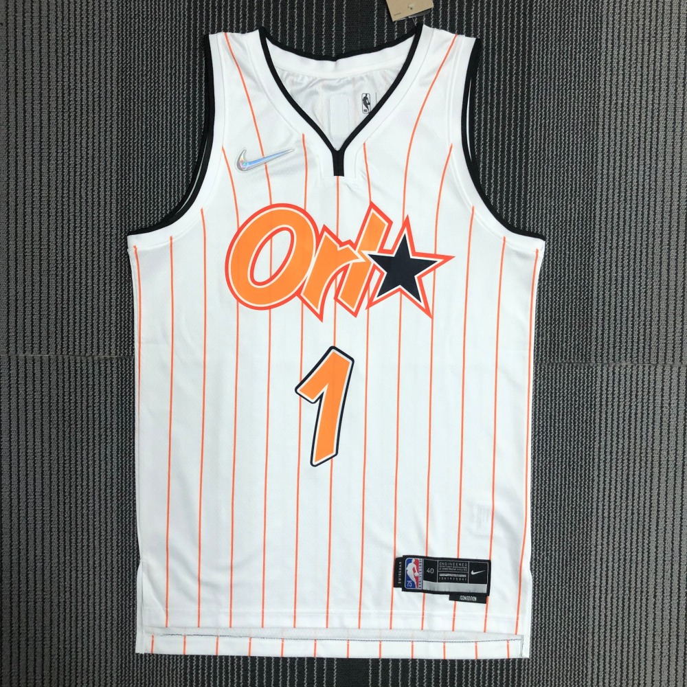 75th Anniversary Orlando Magic White Orange 1 McGrady