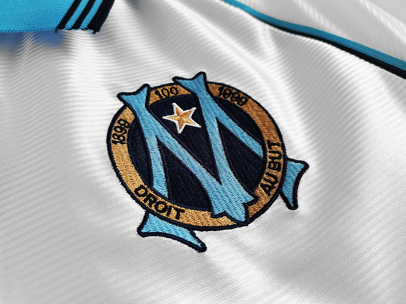 Retro 1998-99 Marseille Home yellow Football jersey retro