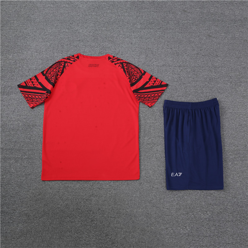 23-24-Short Sleeve Training Jersey Naples Red