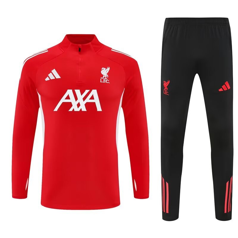 2025-26 Liverpool Half-Pull Training Suit Jersey Set