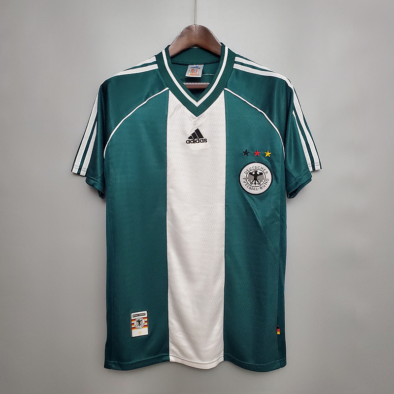 Retro 1998 Germany away MOLLER #7 Klinsmann #18 MATTHAUS #8 Football jersey retro