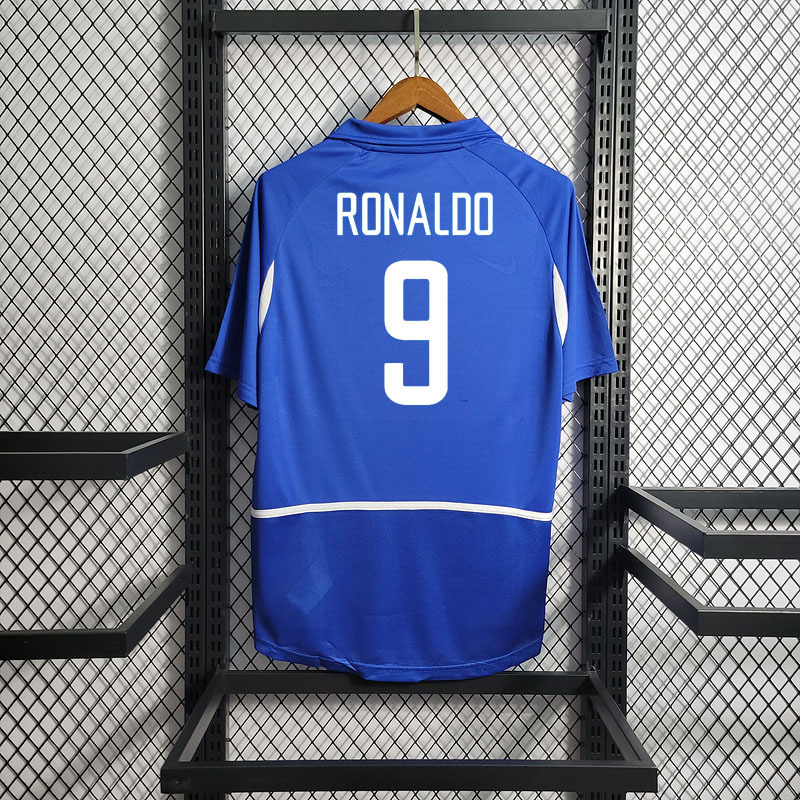 Retro 2002 Brazil away RONALDO R.CARLOS KAKA Ronaldinho Football jersey retro