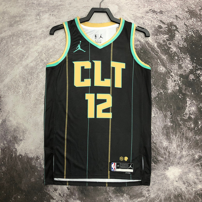 2023 NBA Charlotte Hornets (12 OUBRE JR.) Basketball Jersey