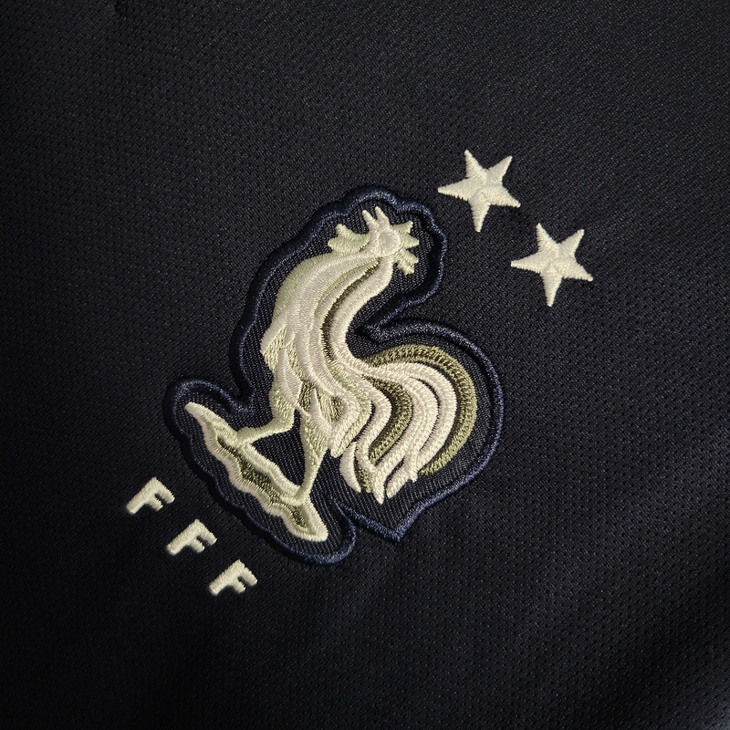 Retro Version 2018 World Cup France Home Long Sleeve  Mbappe #10 Griezmann Coman Kante Pogba Soccer Football jersey retro