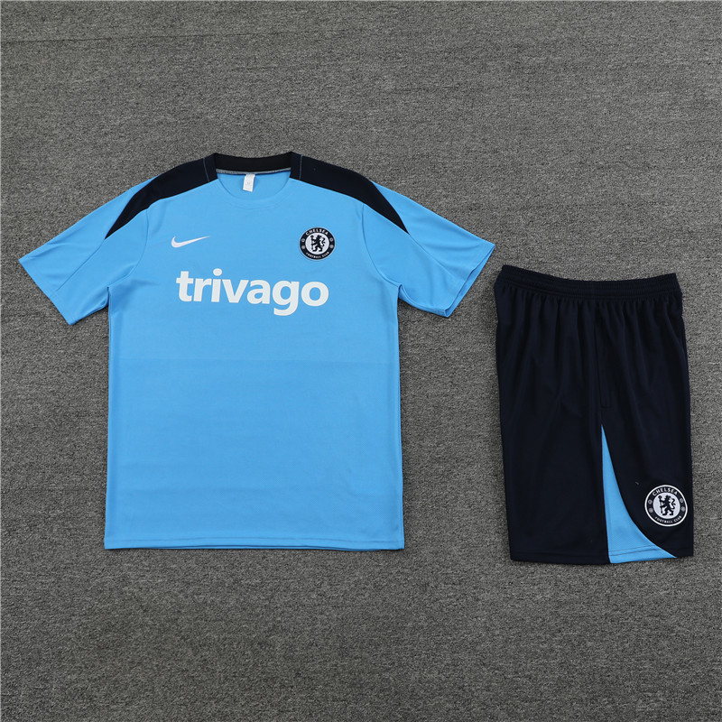 24-25 Short Sleeve Training Jersey Chelsea Light Blue