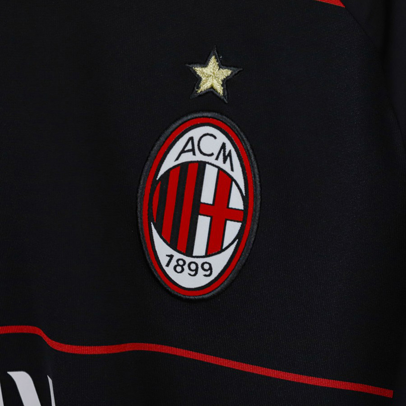 Retro 2010-11 AC Milan Away IBRAHIMOVIC ZAMBROTTA KAKA MALDINI RONALDINHO BECKHAM PIRLO Football jersey retro