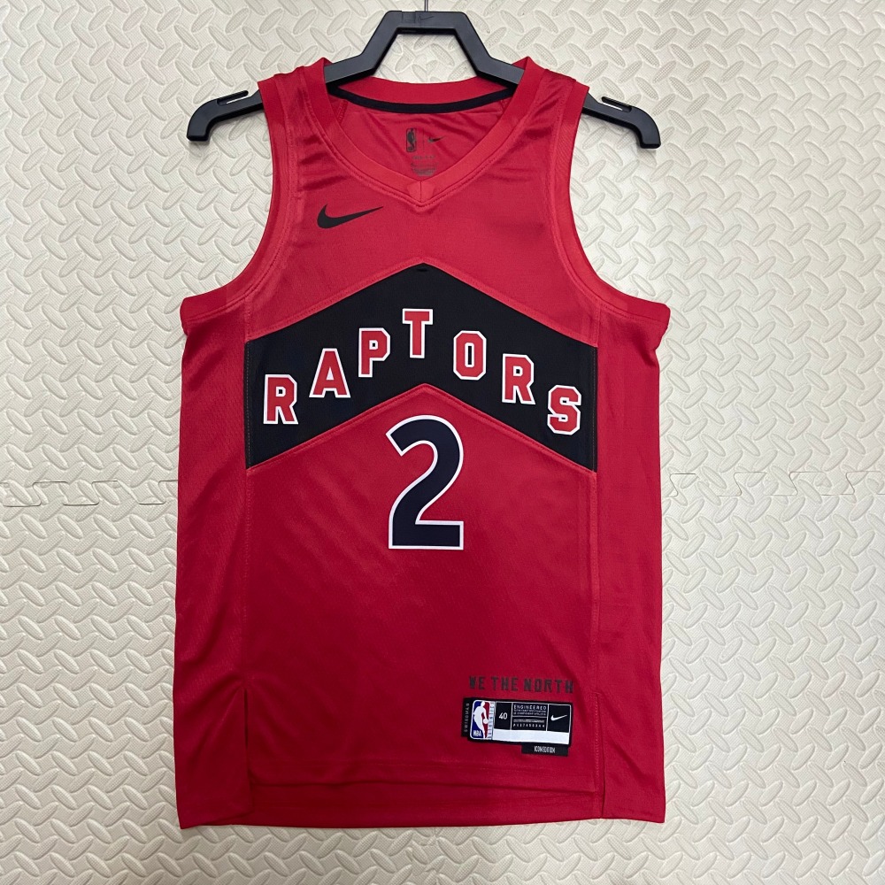 23 Season Toronto Raptors Away Red 2 Leonard
