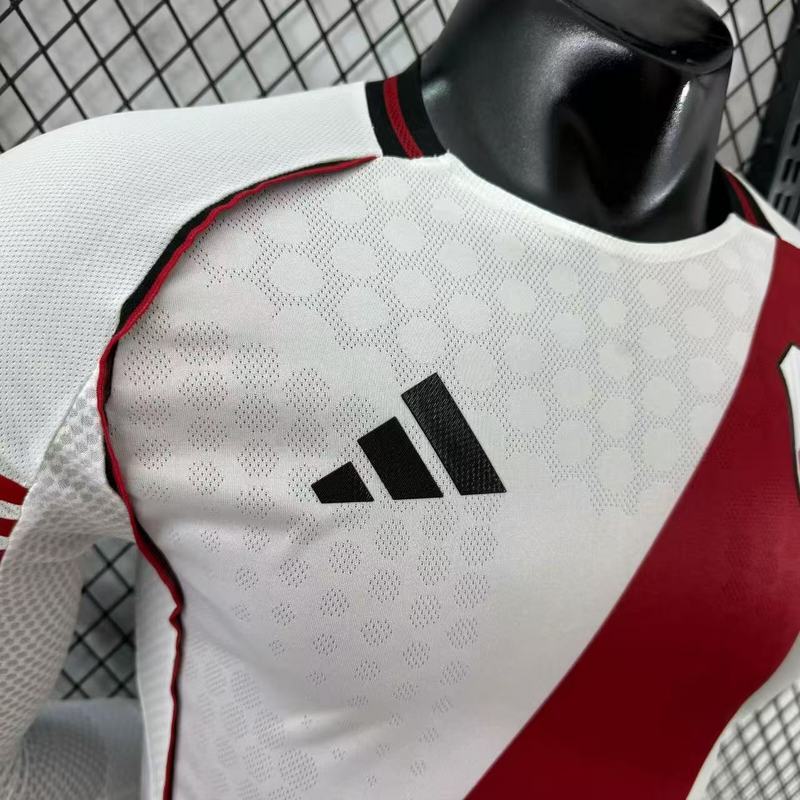 Player 2025-26 River Plate Home Long Sleev Football jersey