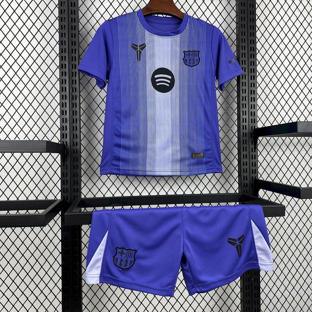 2025-26 Barcelona Goalkeeper Kids Football jersey