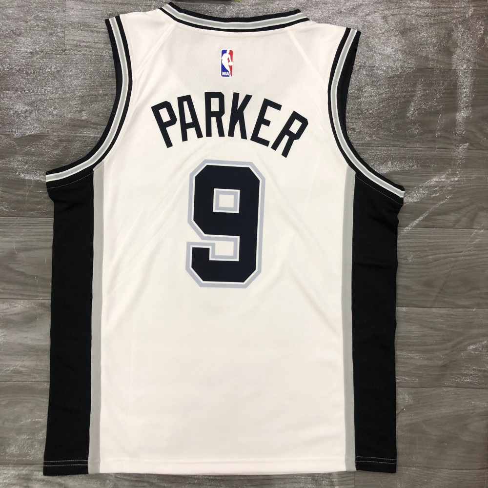 San Antonio Spurs White 9 Parker