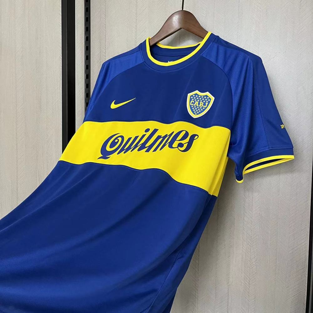 Retro 2000-01 Boca Juniors home Football jersey Retro