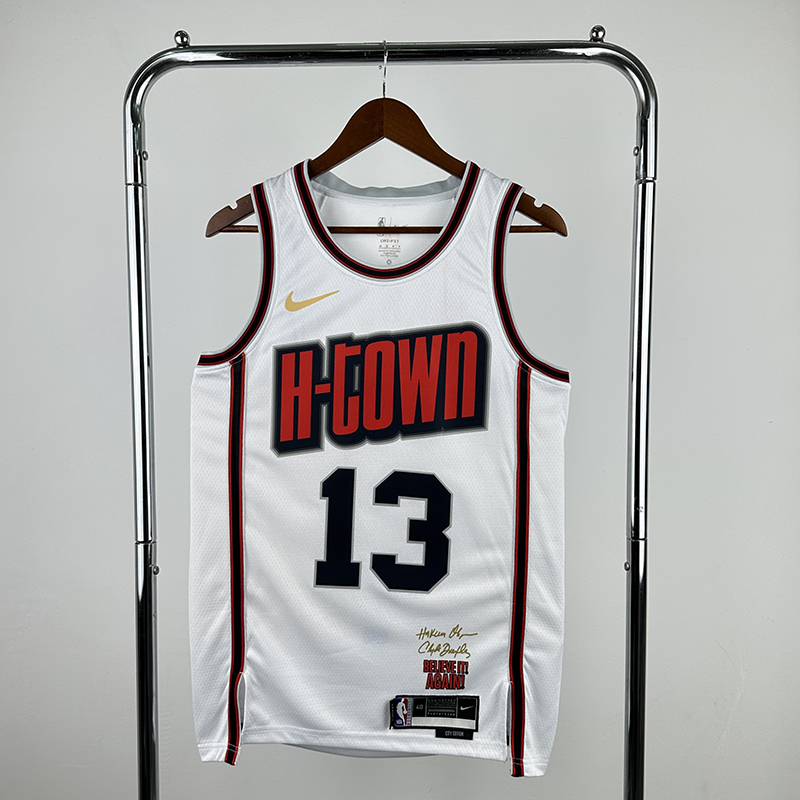 2025 NBA Houston Rockets 13 HARDEN Basketball Jersey
