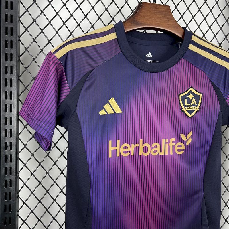2025-26 LA Galaxy Away KIDS Football jersey