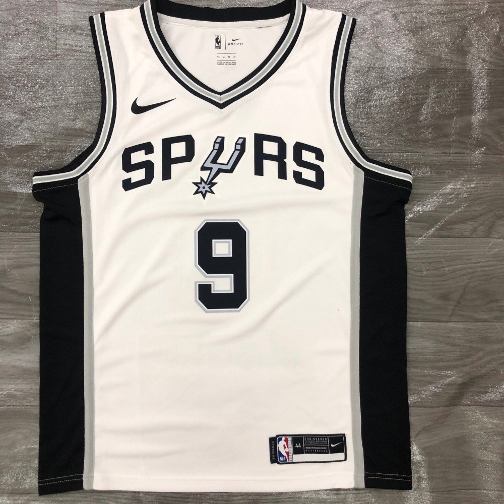 San Antonio Spurs White 9 Parker