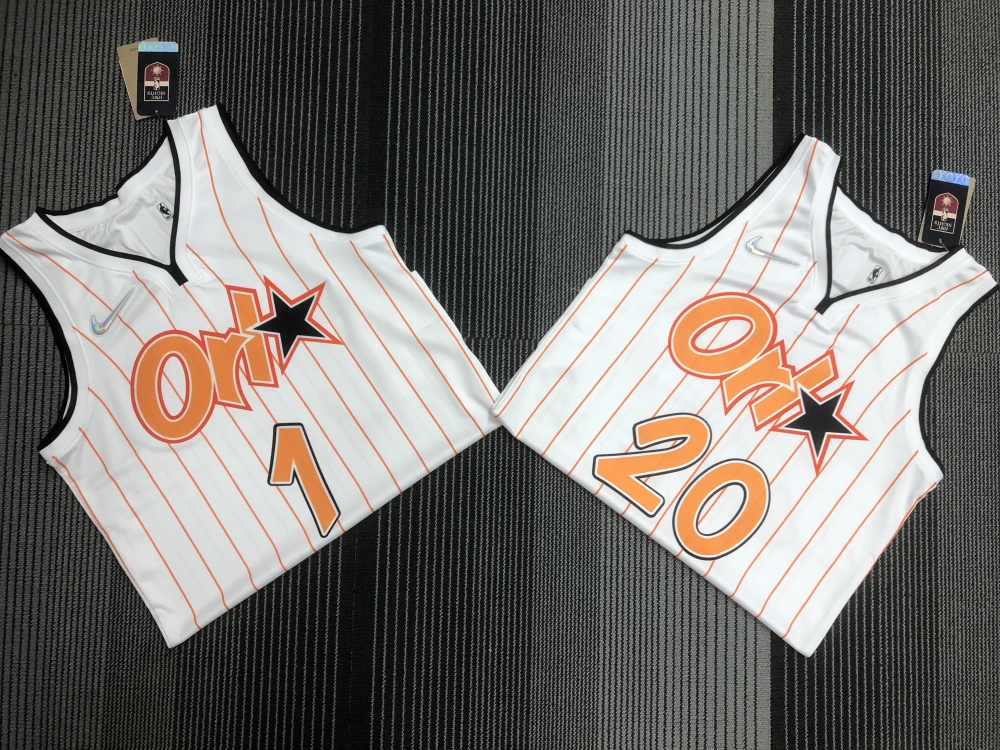 75th Anniversary Orlando Magic White Orange 20 Fultz