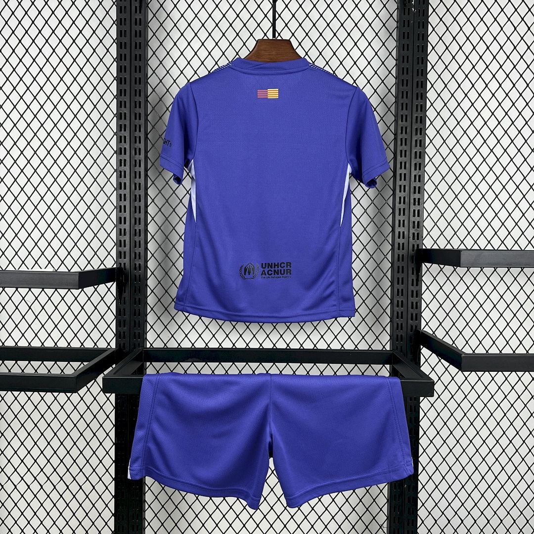 2025-26 Barcelona Goalkeeper Kids Football jersey