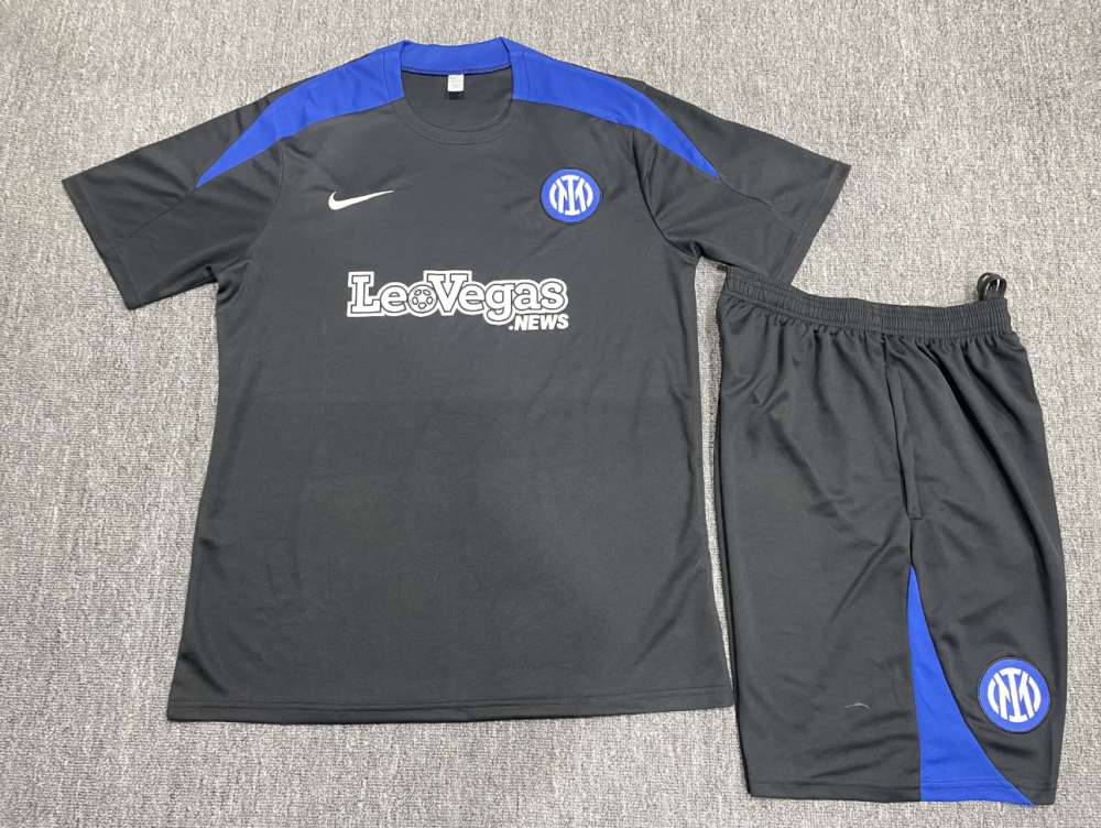 24-25 Short Sleeve Training Wear Inter Milan Black