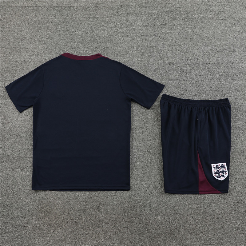 24-25-Short Sleeve Training Jersey England Royal Blue
