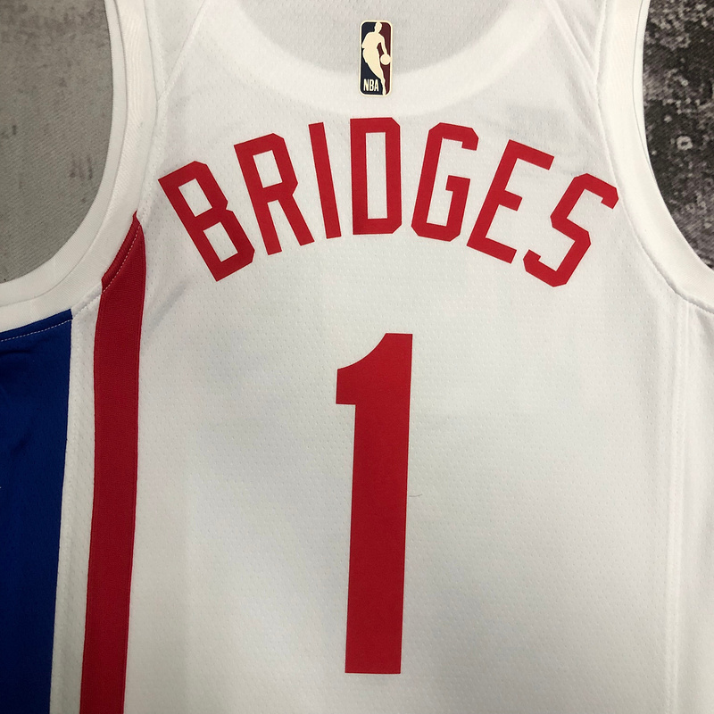 2023 NBA Brooklyn Nets (1 BRIDGES) Basketball Jersey