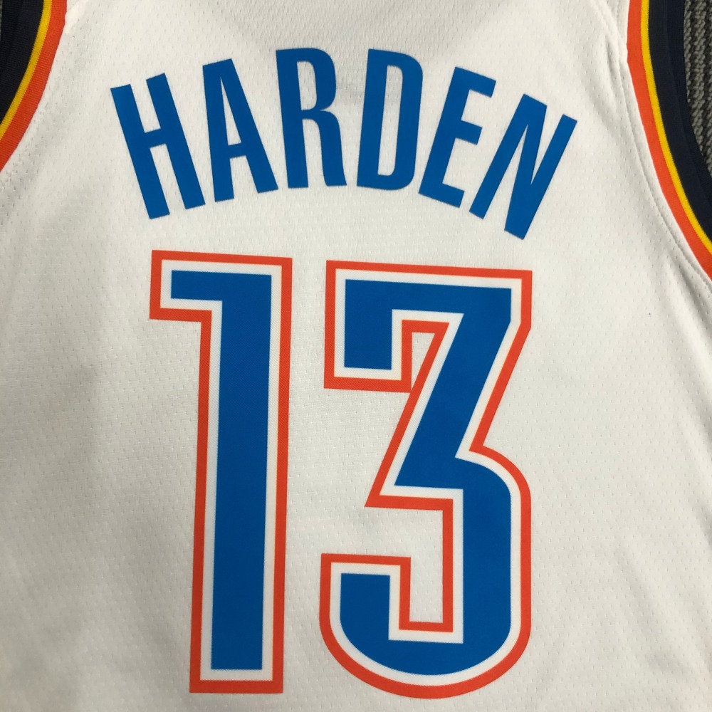 Oklahoma City Thunder White 13 Harden
