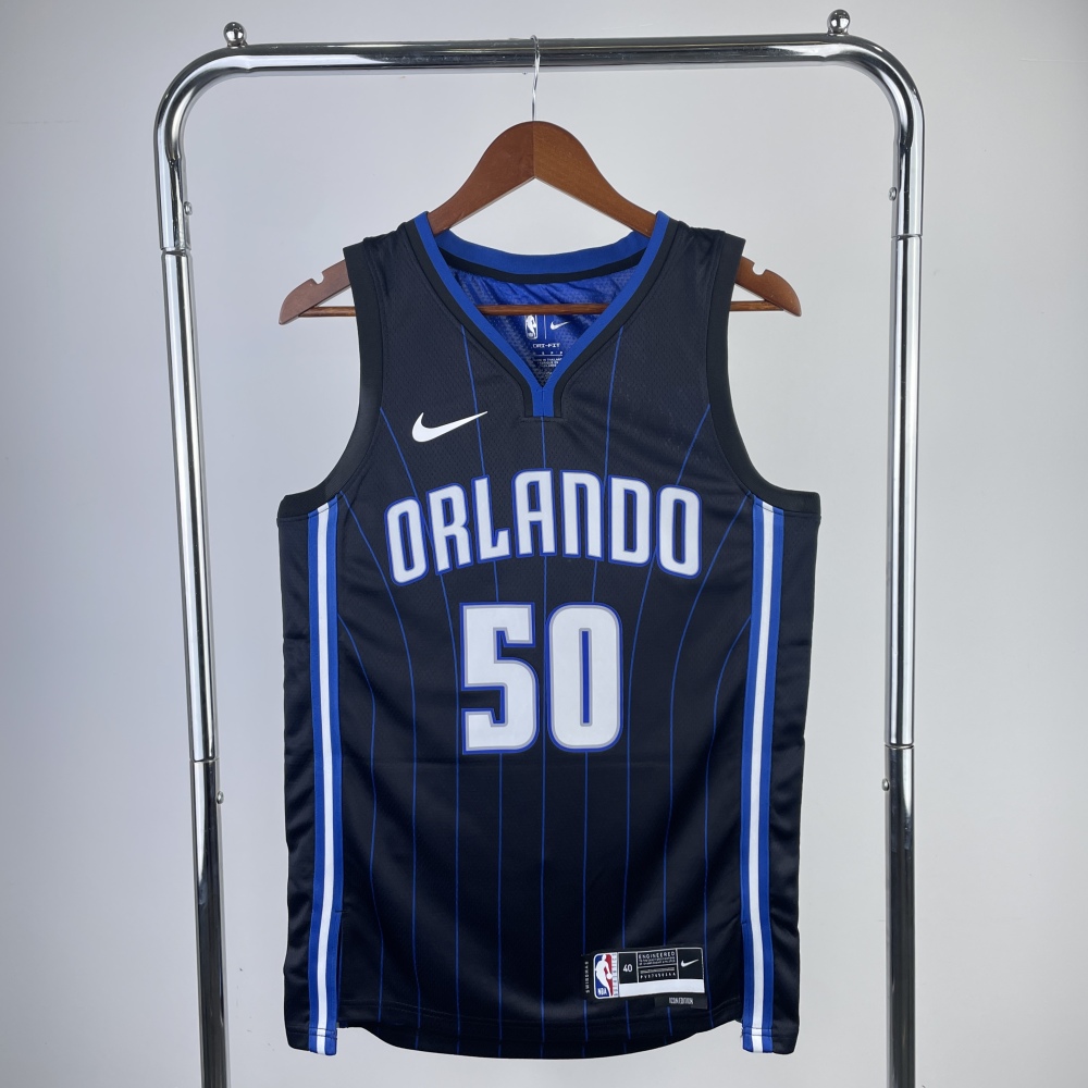 23 Season Orlando Magic Black Stripes 50 Anthony