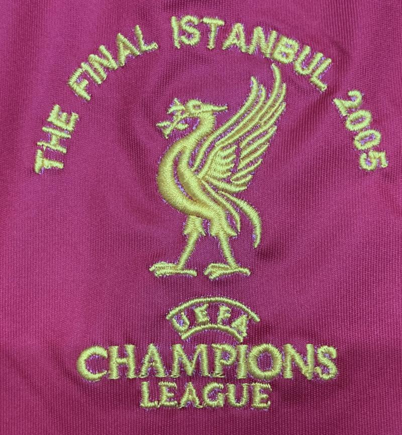 Retro 2005 Liverpool Mixed commemoration Football jersey retro