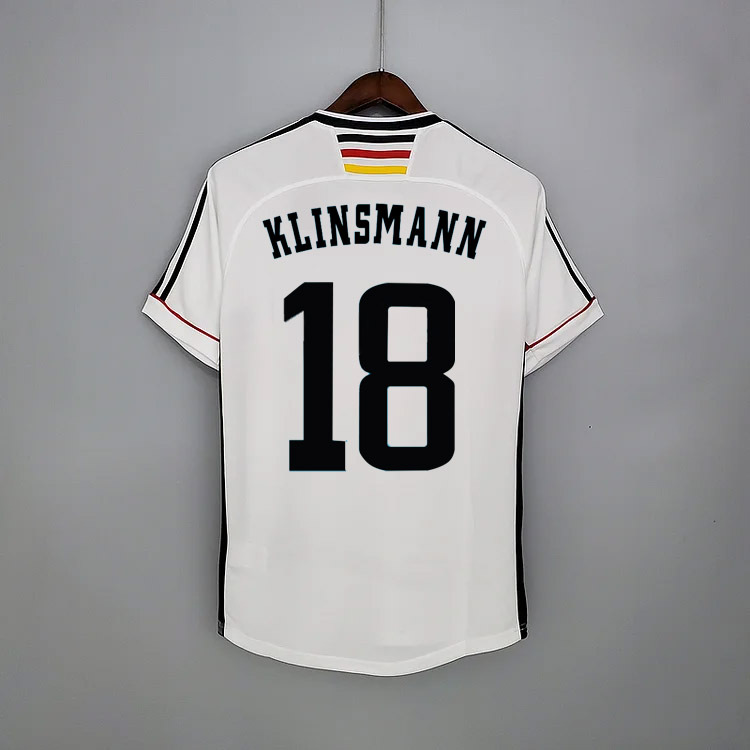 Retro Germany 1998 home MOLLER #7 Klinsmann #18 MATTHAUS #8 Football jersey retro