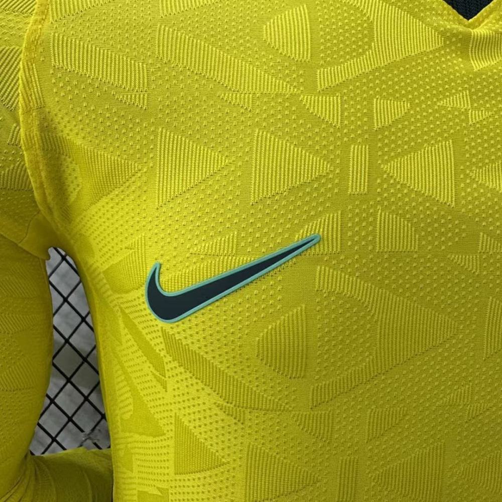 Player 2026 Brazil Home Long sleeves Football jersey