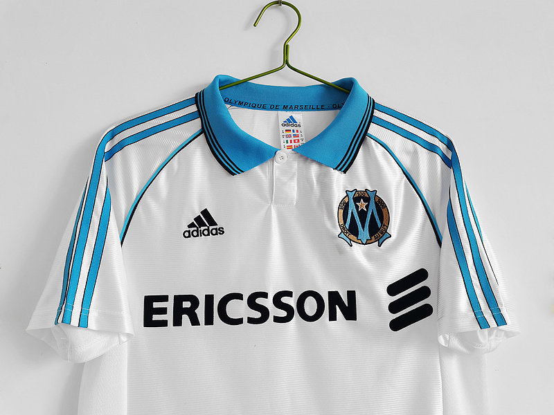 Retro 1998-99 Marseille Home yellow Football jersey retro