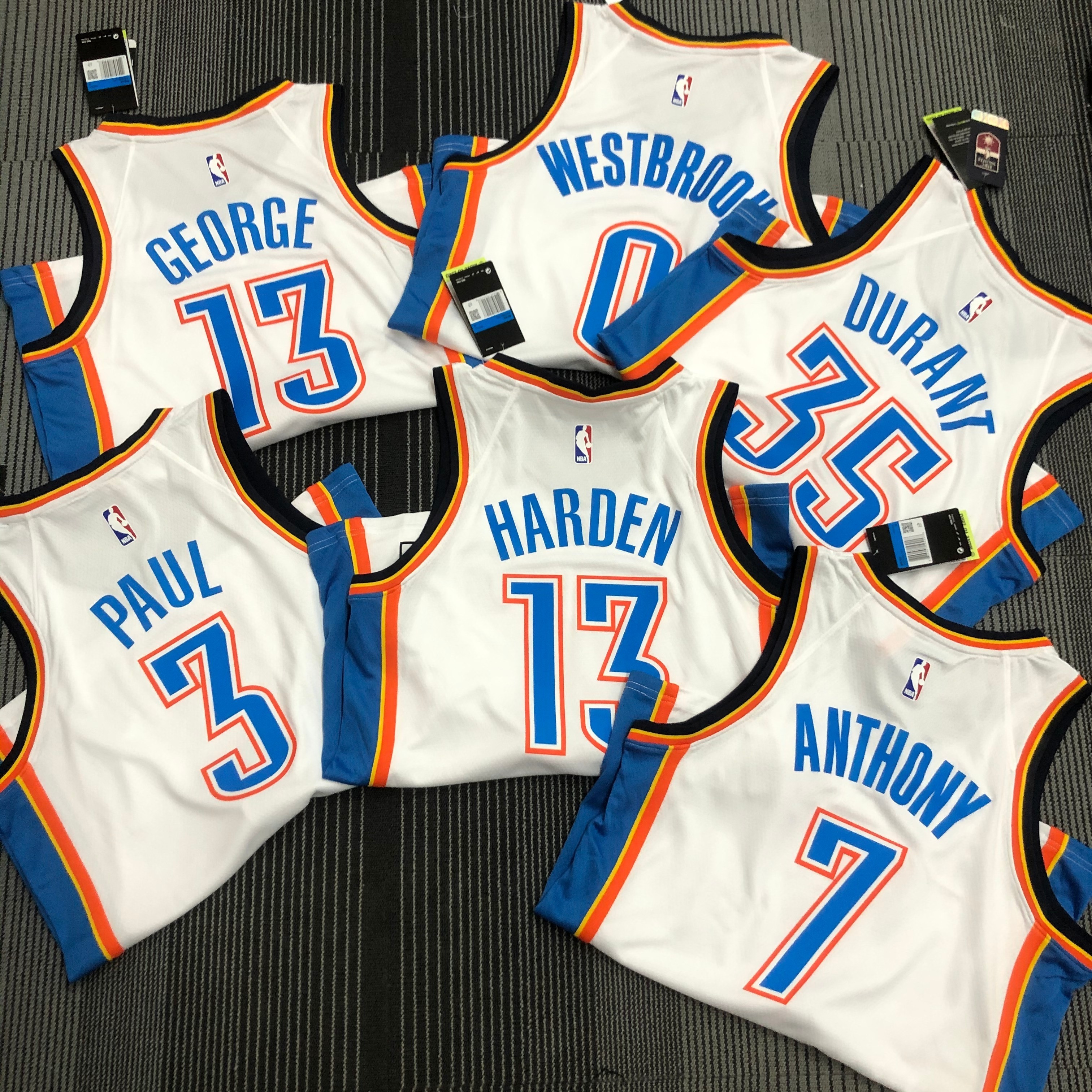Oklahoma City Thunder White 13 Harden