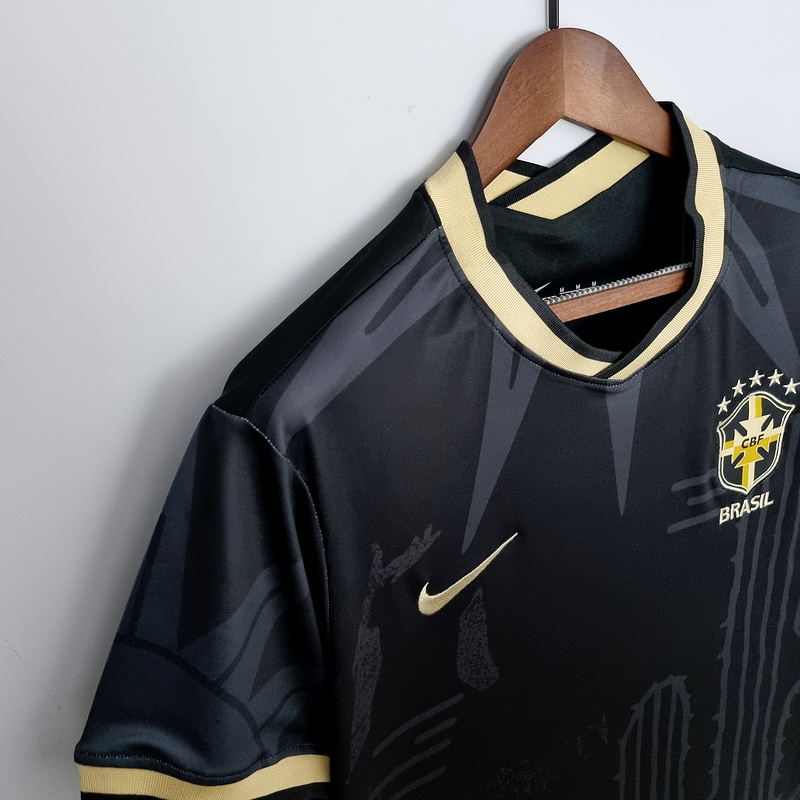 2022 Brazil Black Football jersey