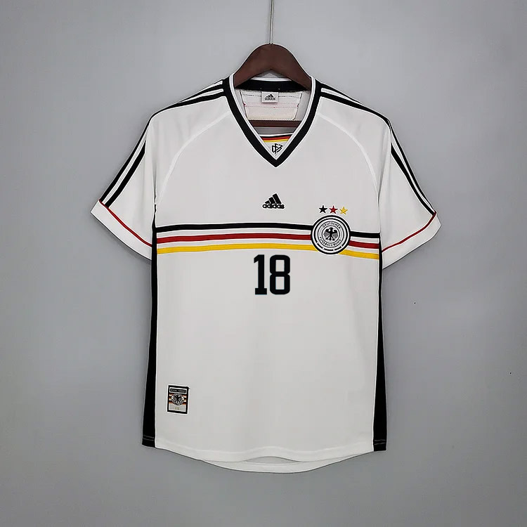 Retro Germany 1998 home MOLLER #7 Klinsmann #18 MATTHAUS #8 Football jersey retro