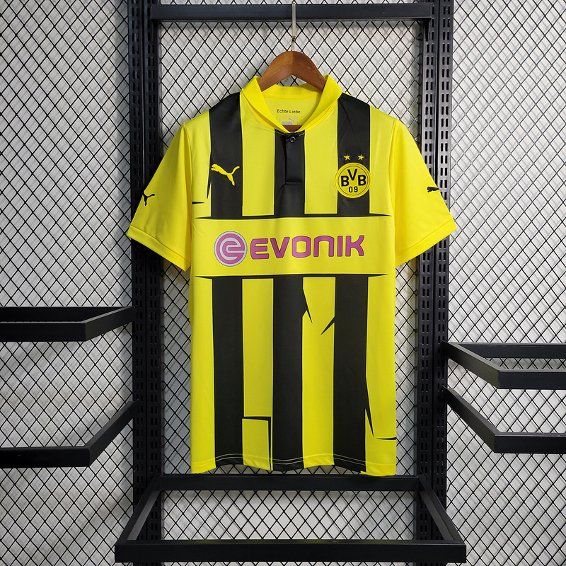 Retro 12-13 Dortmund Home   Football jersey retro