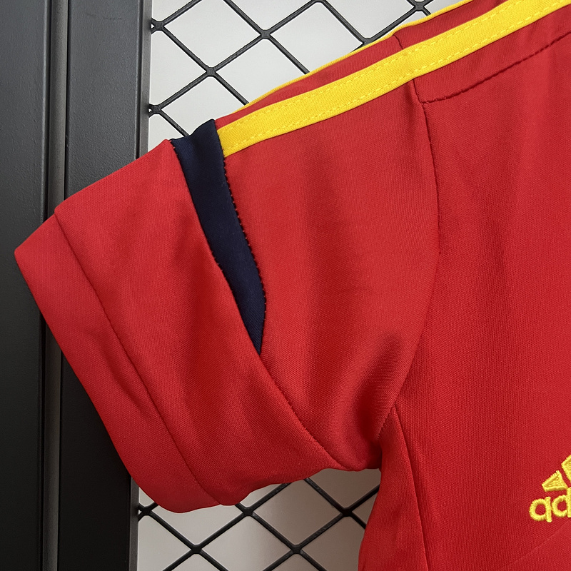 Retro kids 2012 KIDS Spain Home retro Football jersey