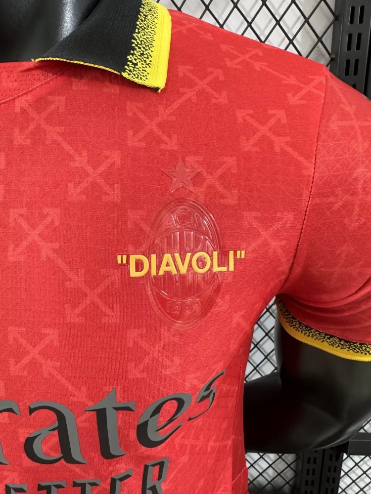 2025-26 AC Milan Pre-match Player Edition Football jersey