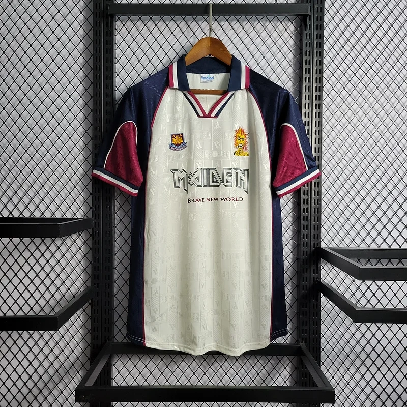 Retro 1999 West Ham Away Football jersey retro